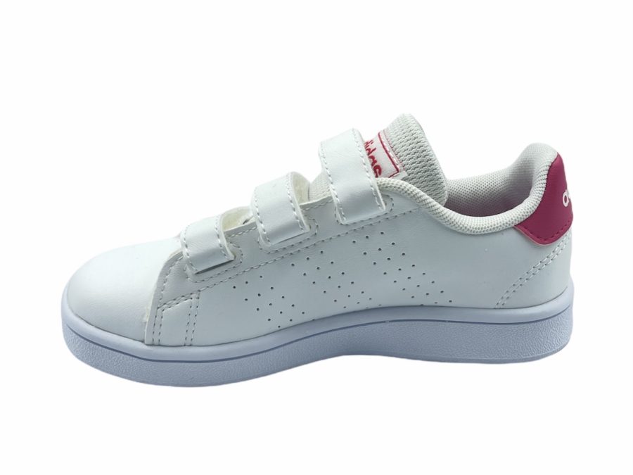 Adidas Παιδικό Sneaker Advantage C με Σκρατς για Κορίτσι Λευκό