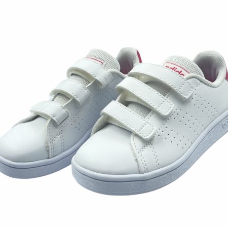 Adidas Παιδικό Sneaker Advantage C με Σκρατς για Κορίτσι Λευκό